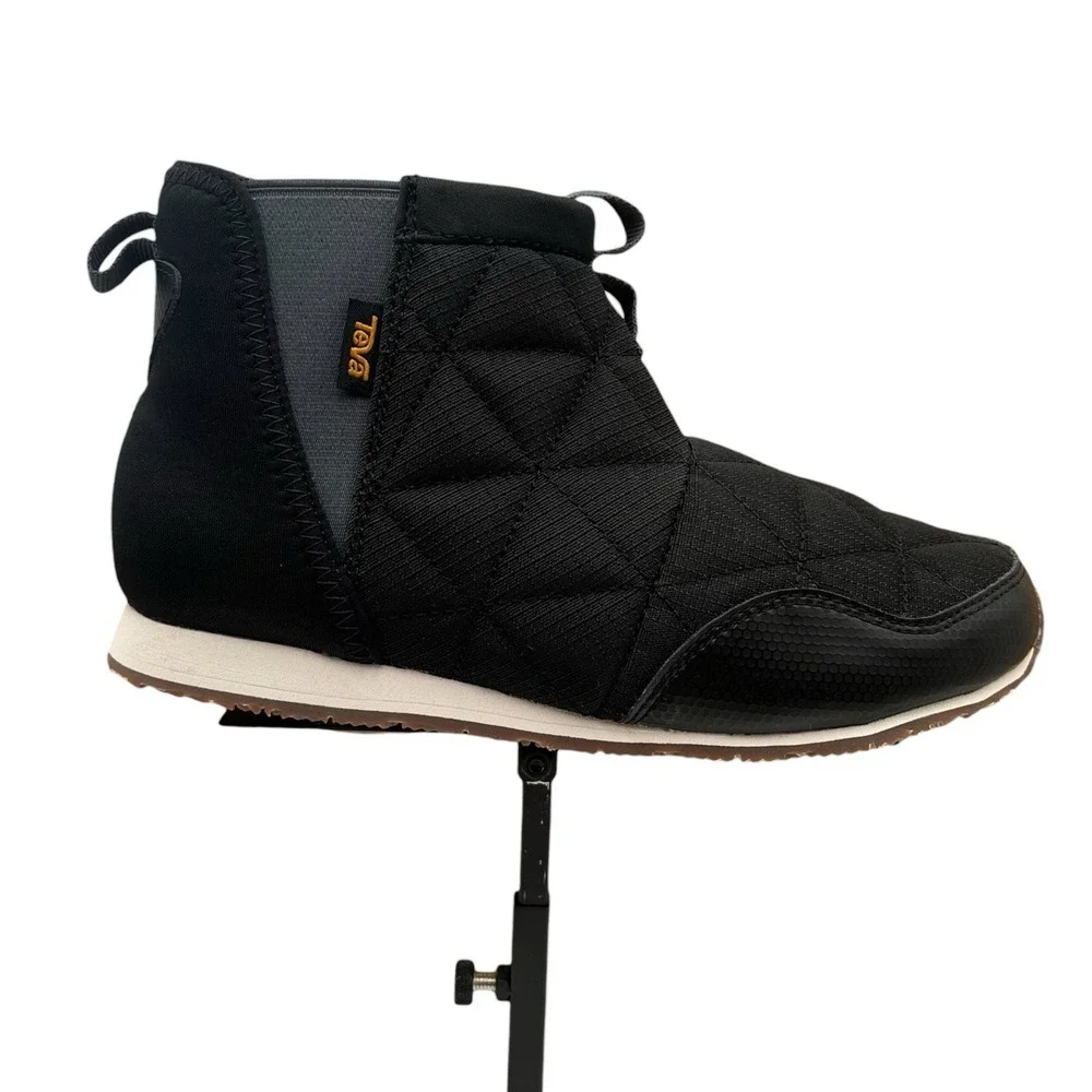 Teva Reember Big Boys Girls Water-resistant  Cozy Ankle Booties Size 4 Black